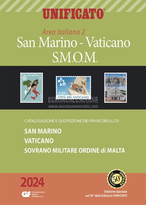 2024 Catalogo Unificato francobolli Area Italiana 2