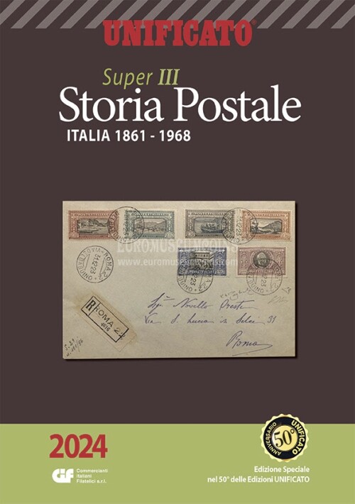 2024 Catalogo Unificato Super 3 Storia Postale