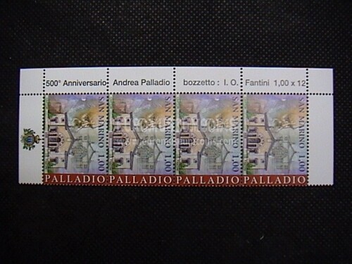 2008 San Marino : Andrea Palladio ( 4 valori bordo foglio )
