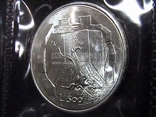 1976 San Marino 500 Lire Sicurezza Sociale in argento