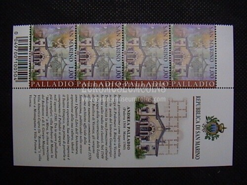 2008 San Marino : Andrea Palladio ( bandella + codice a barre )