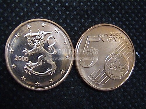 5 centesimi di euro Finlandia anno 2000