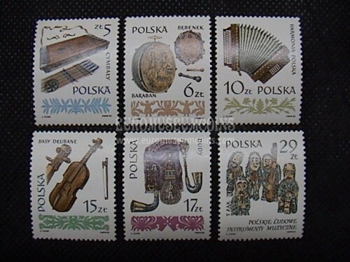 1984 Polonia Antichi Strumenti Musicali 6 v.