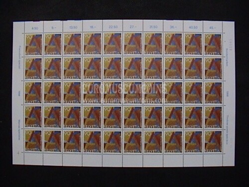 1996 Svizzera foglio francobolli Guinnes World Record