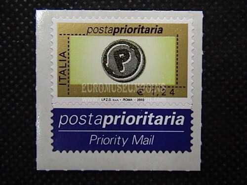 2003 Italia 1,24 euro francobollo Prioritario