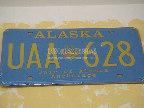 Stati Uniti d' America Alaska Targa auto da collezione 