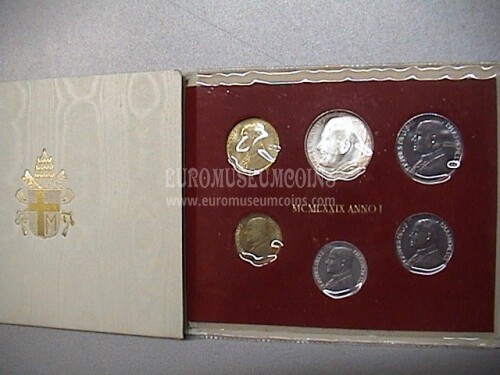 1979 Vaticano monete singole FDC Anno I PRIMO