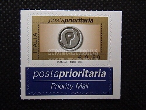 2004 Italia 0,80 euro Tipo B francobollo Prioritario