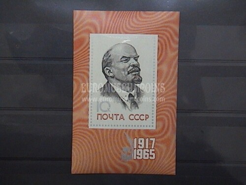 1965 U.R.S.S. foglietto francobolli :48° Rivoluzione d' Ottobre
