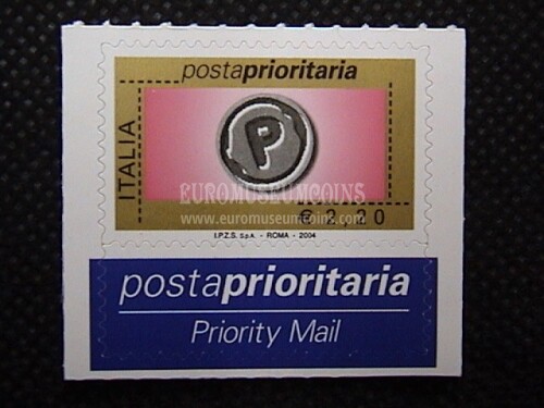 2004 Italia 2,2 euro francobollo Prioritario
