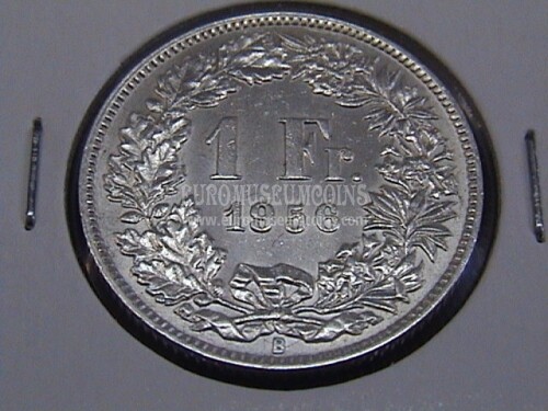 1956 Svizzera 1 Franco  in argento
