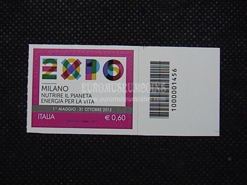 2012 EXPO Milano 1v. codice a barre