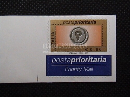 2004 Italia 0,60 euro Tipo B francobollo Prioritario