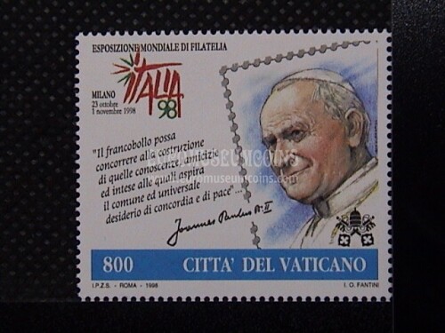 1998 Giovanni Paolo II 1 valore Vaticano