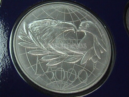 2000 San Marino 5000 Lire argento