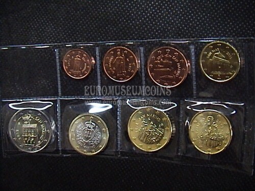 2012 serie completa 8 monete euro San Marino