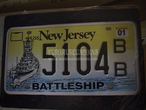 Stati Uniti d' America New Jersey Targa auto da collezione 