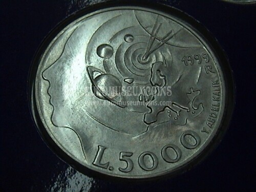 1999 San Marino 5000 Lire argento
