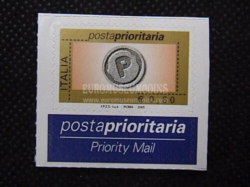 2005 Italia 0,60 euro francobollo Prioritario