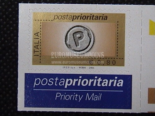 2005 Italia 0,80 euro francobollo Prioritario
