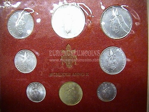 1972 Vaticano monete singole FDC Anno X - 10