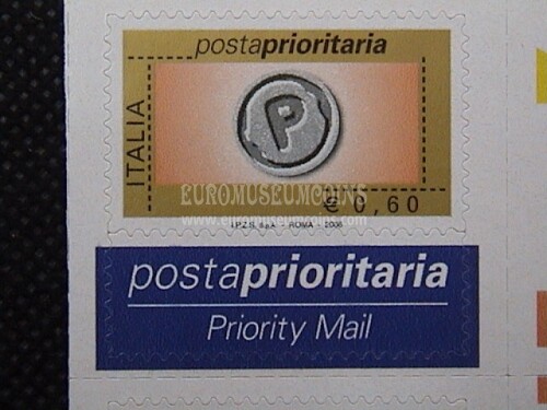 2006 Italia 0,60 euro francobollo Prioritario