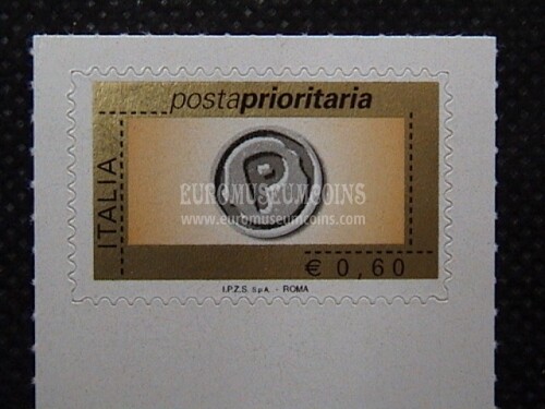 2006 Italia 0,60 euro francobollo Prioritario senza millesimo