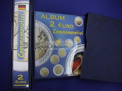 Album Germania 5 zecche cartella con custodia per 2 euro