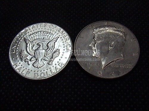 1967 Stati Uniti half dollar Kennedy in argento 