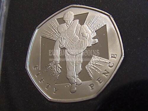 2006 Gran Bretagna moneta da 50 Pences Proof 150th Victoria Cross KM1058