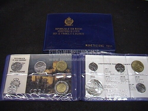 San Marino monete singole 1991