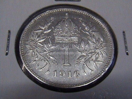 1916 Austria 1 Corona in argento