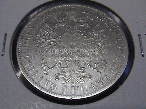 1860 Austria 1 Fiorino in argento