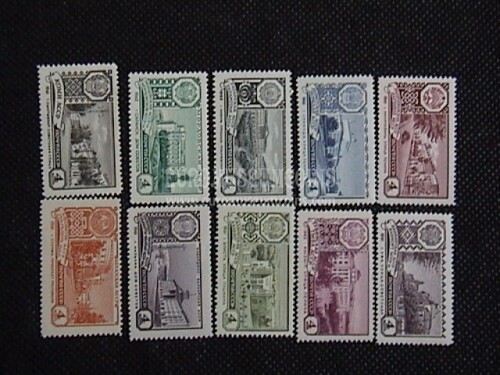 1961 U.R.S.S.francobolli Capitali delle Repubbliche Autonome URSS 10 valori  
