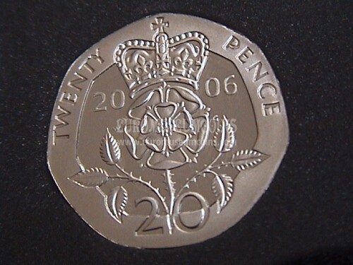 2006 Gran Bretagna moneta da 20 Pence Proof