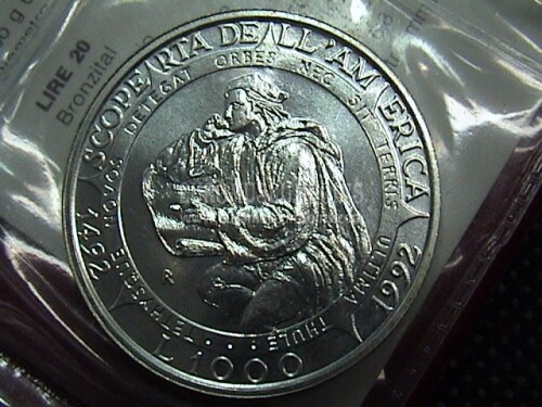 1992 San Marino 1000 Lire argento