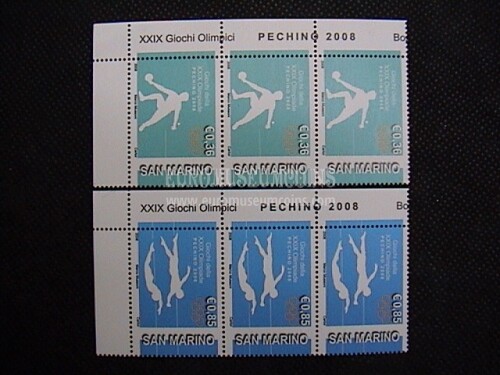2008 San Marino : Olimpiadi Pechino 36 + 85 cent ( 3 serie )