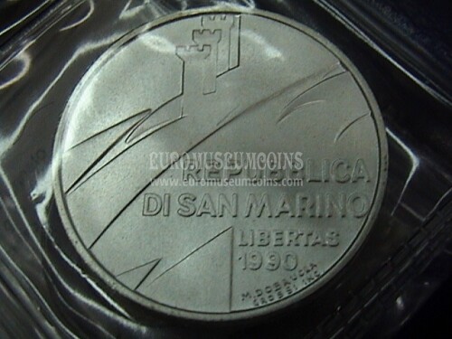 1990 San Marino 1000 Lire argento