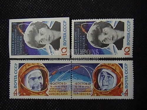 1963 U.R.S.S.francobollo Vostok V e VI 4 valori