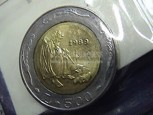 1989 San Marino 500 Lire Scalpellino