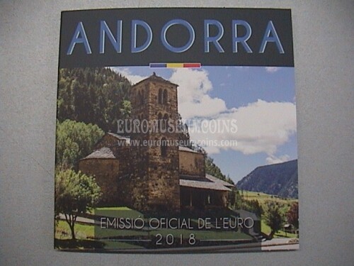 2018 Andorra set ufficiale FDC BU Euro
