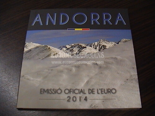 2014 Andorra 1° set ufficiale euro FDC