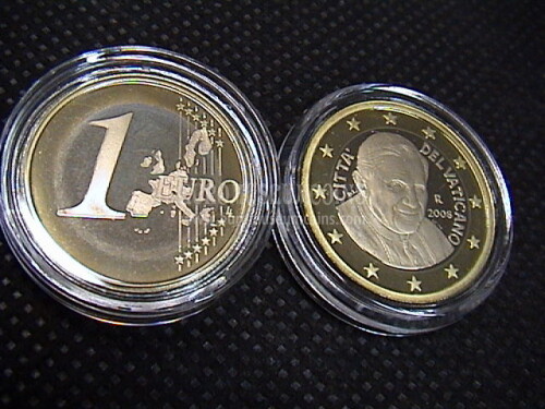 2008 Vaticano euro 1 proof da set ufficiale