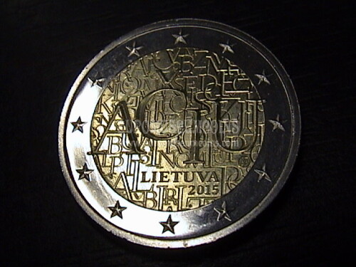 Lituania 2015 Lingua Lituana 2 Euro commemorativo
