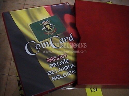 Album per 2 € in Coincard Belgio cartella con custodia e aggiornamenti dal 2021 al 2023