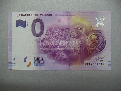 banconota euro souvenir Battaglia di Verdun