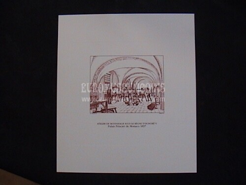 Principato di Monaco stampa Atelier de Monnayage 1837