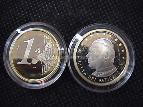 2003 Vaticano euro 1 proof da set ufficiale