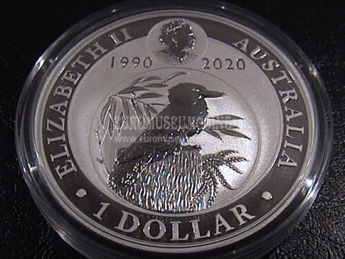 2020 Australia 1 dollaro Kookaburra oz 1 oncia argento