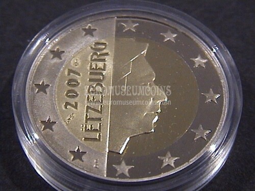 Lussemburgo 2007 moneta da 2 Euro Granduca Henry Proof